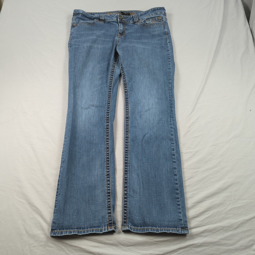 Harley Davidson Jeans Womens 16 Blue Biker Casual American Western Faded
